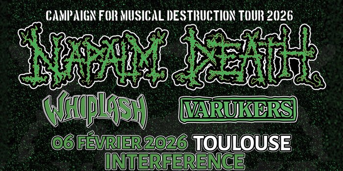 Napalm Death + Whiplash + The Varukers