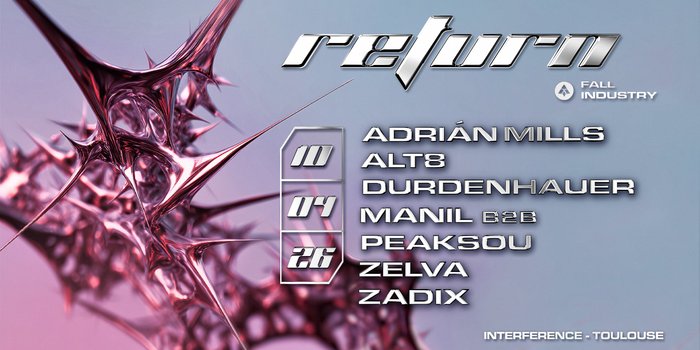 Fall Industry : RETURN w/Adrián Mills + ALT8 & more