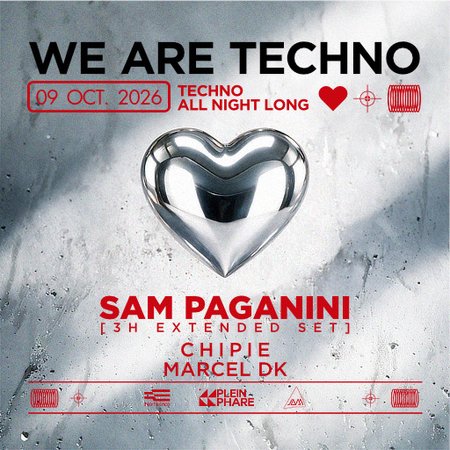 Plein Phare : We Are Techno w/ Sam Paganini