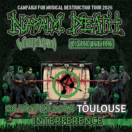 Napalm Death + Whiplash + The Varukers